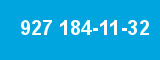 927 184-11-32